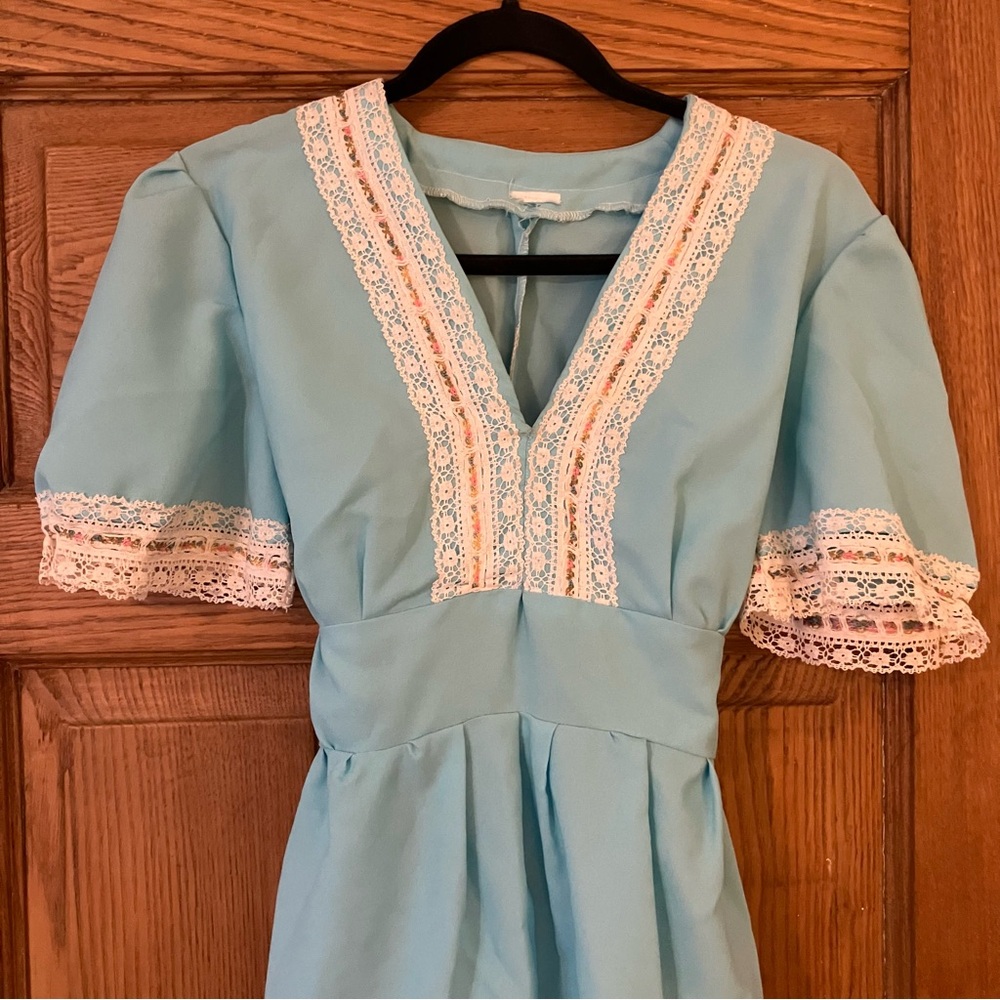 Baby Blue Short Dress
